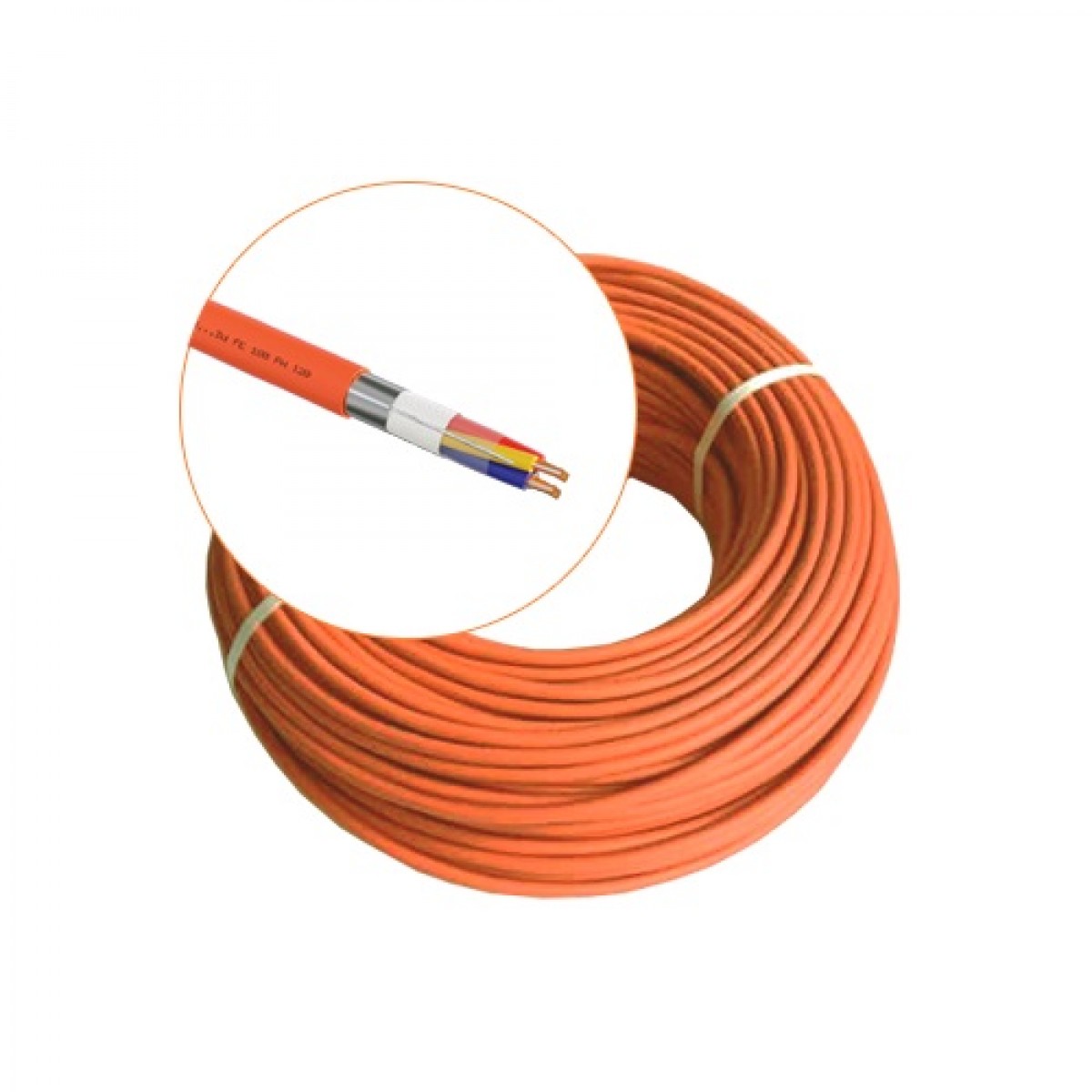 Cablu incendiu JE-H(St)H FE 180 E30/E90, 2x2x08 ecranat, rola100m