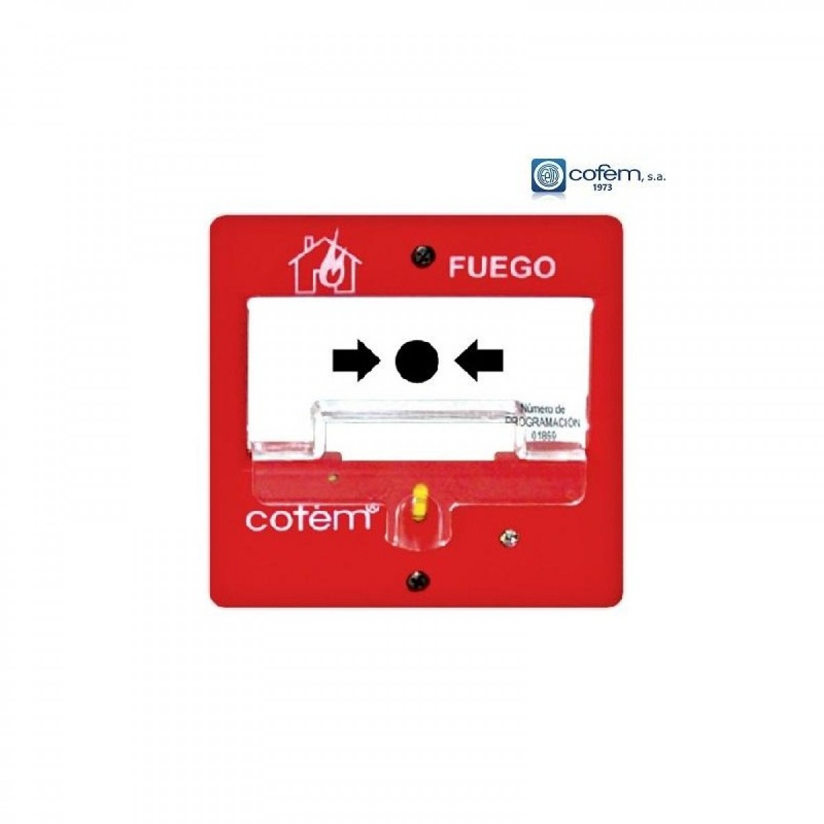 Buton de incendiu manual adresabil Cofem