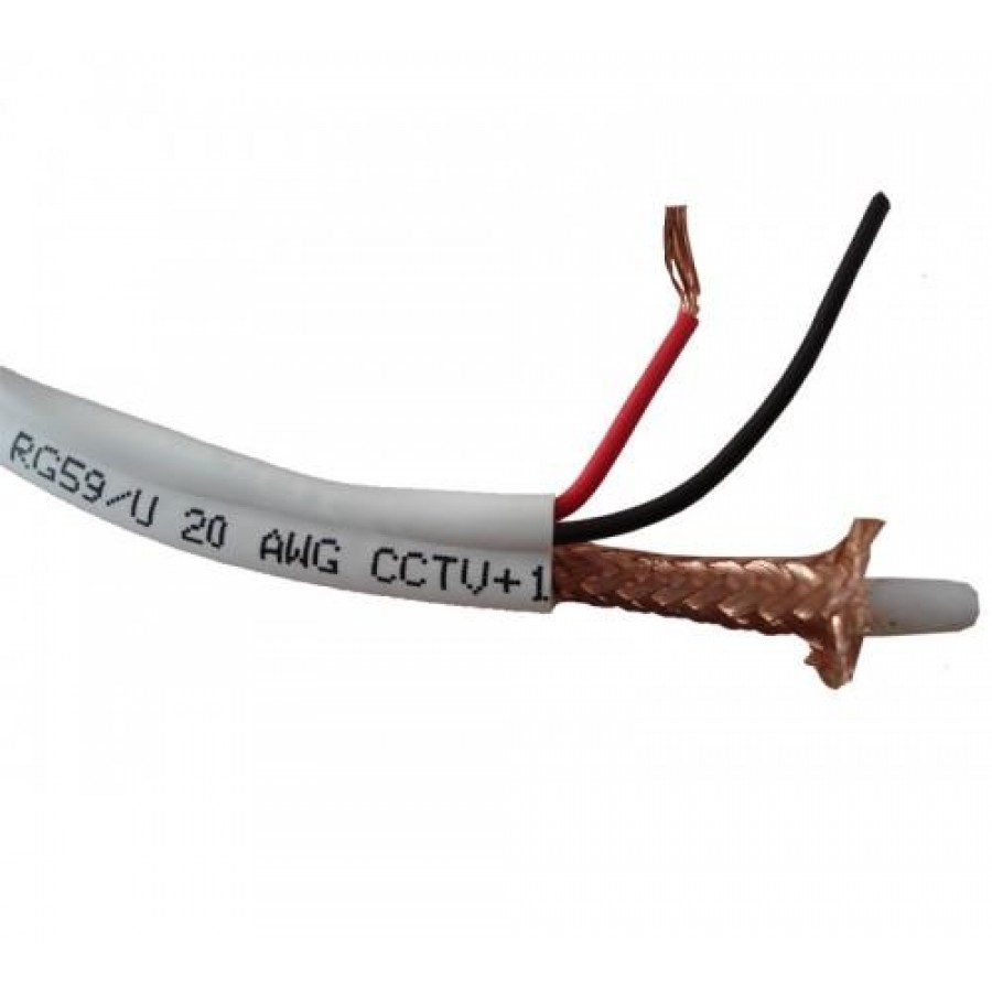 Cablu Coaxial - Alimentare 2 x 0.75mm - pret per metru