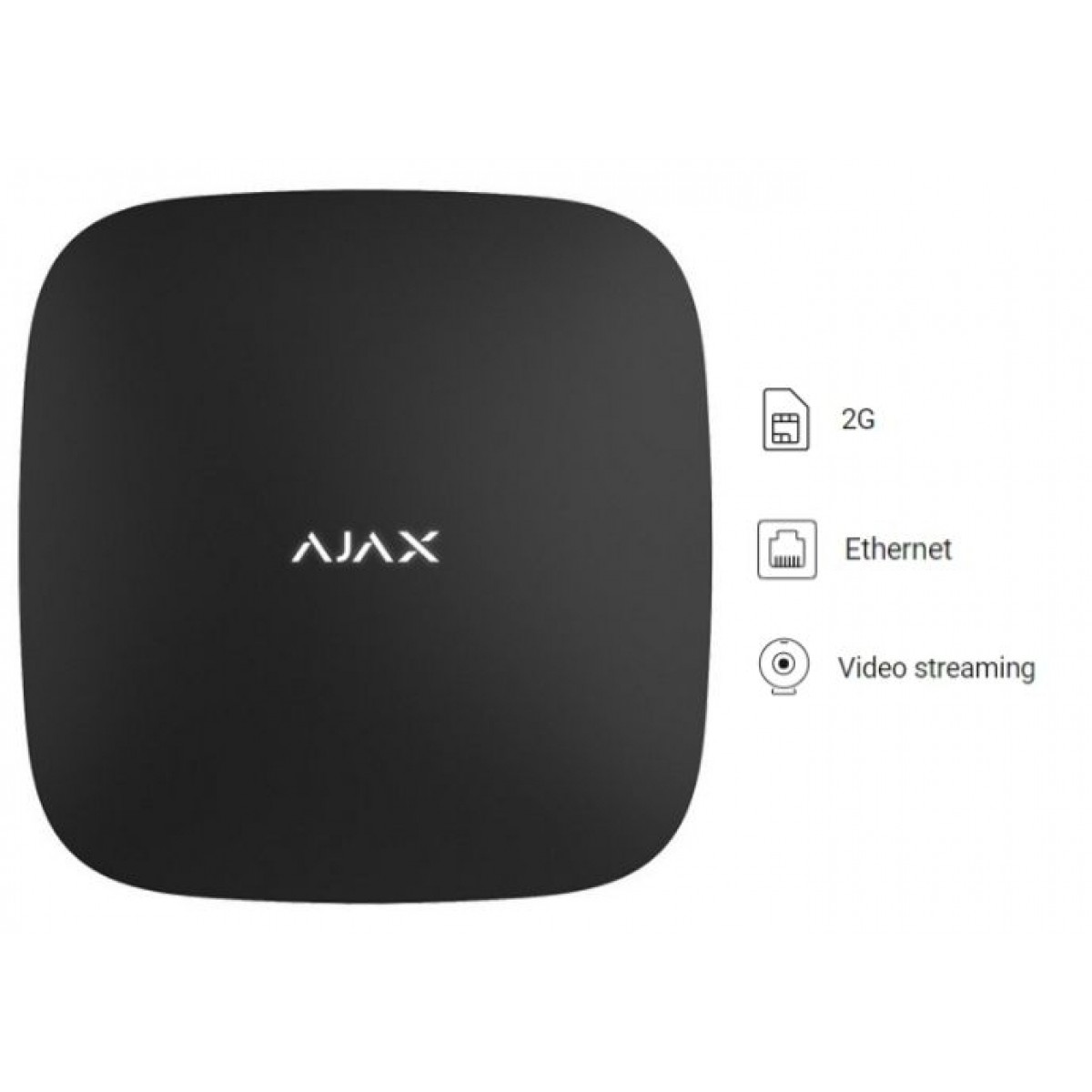 Centrala Alarma Wireless Ajax HUB(BLK) SIM2G, Ethernet