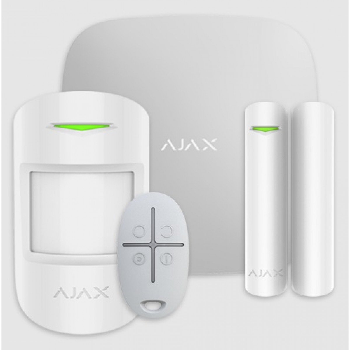 Kit alarma StarterKit, wireless, LAN + 2G, alb - AJAX