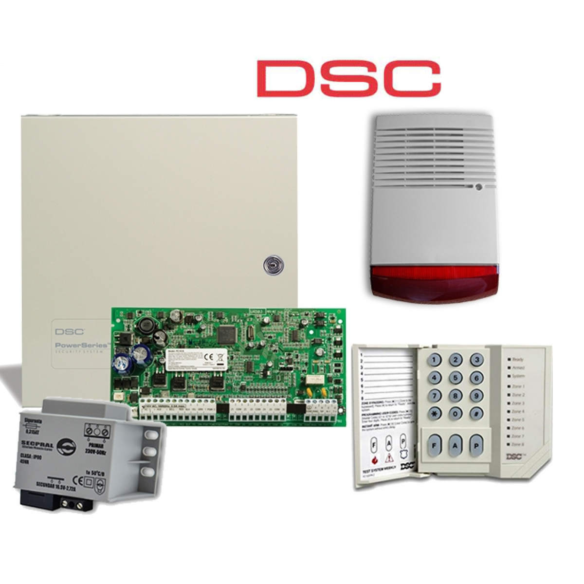 Kit sistem alarma exterior 7 zone Canada DSC