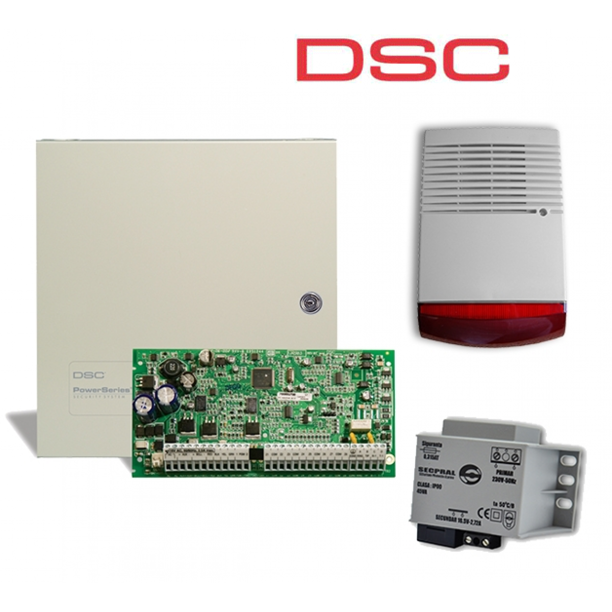 Kit alarma exterior 8 max 32 zone 4 partitii Canada DSC