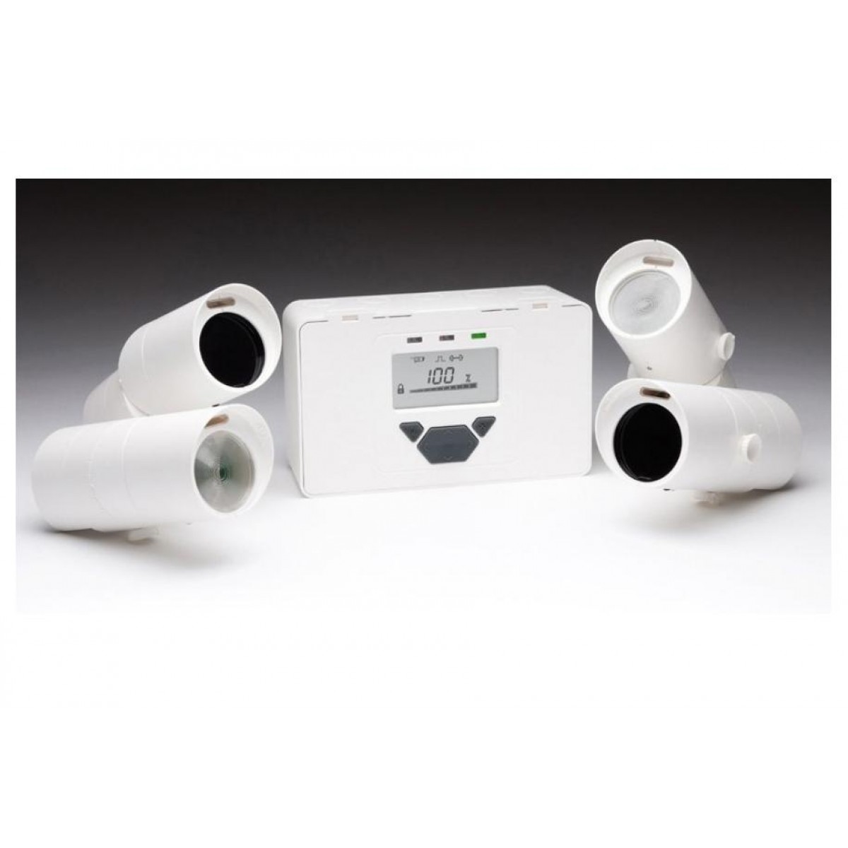 Set bariera optica fum emitator si receptor detectie 5-120m metri Fire Fighting Uk