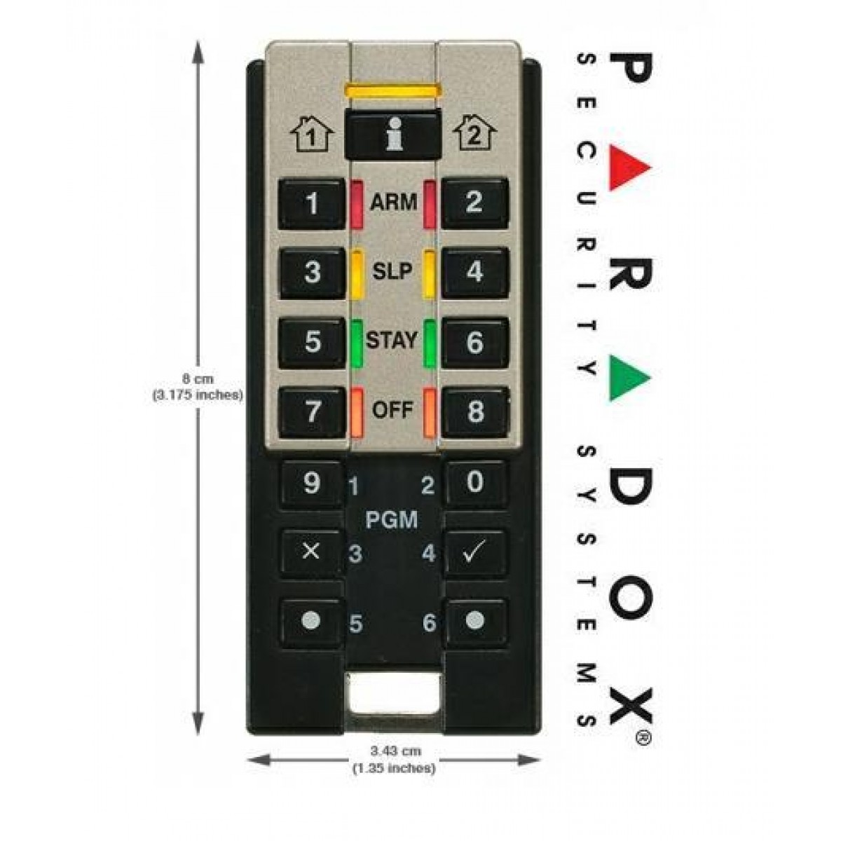 Telecomanda armare dezarmare 2 partitii paradox
