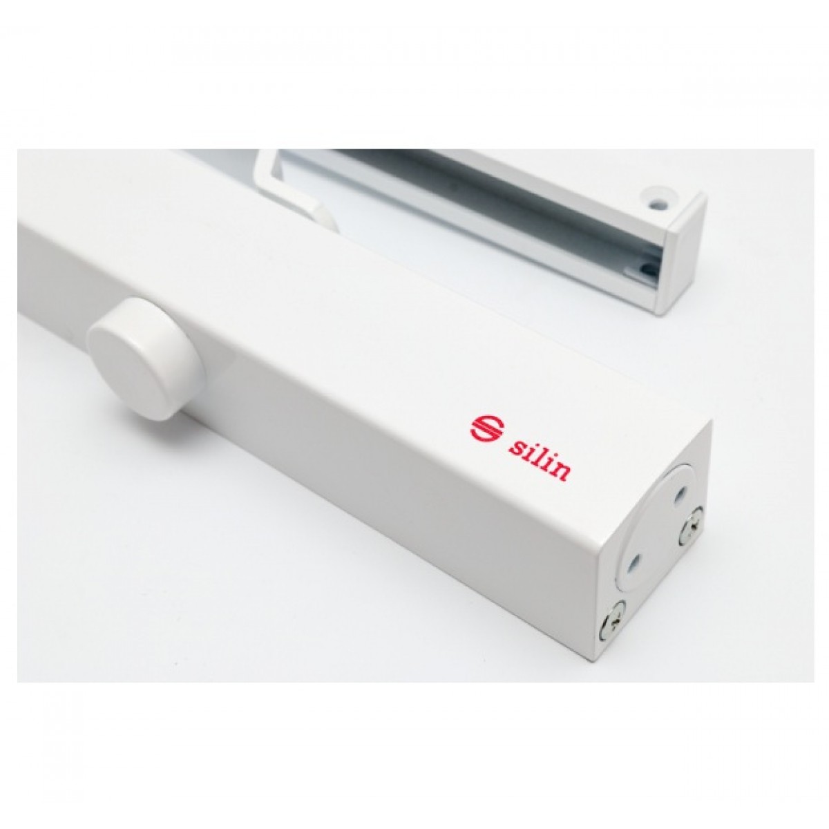 Amortizor hidraulic cu sina pentru usi 80kg Alb