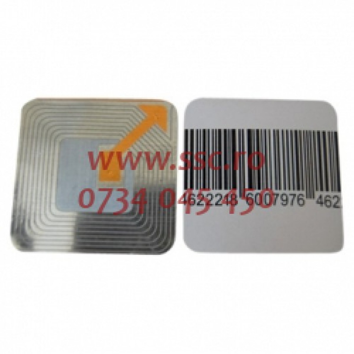 Etichete Adezive Flexibile ptr. Sistem Antifurt Magazin 4 x 4 cm rola 1000 bucati