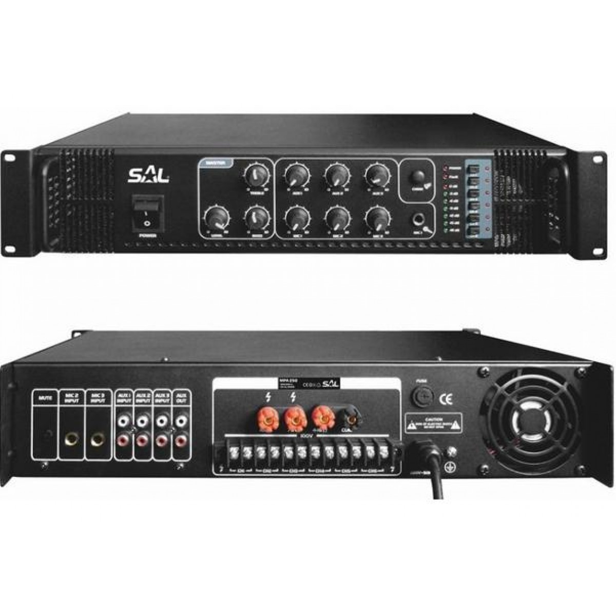 Amplificator mixare profesional 120W RMS 220V-240V 5 zone Amplificator mixare profesional 120W RMS 220V-240V 5 zone