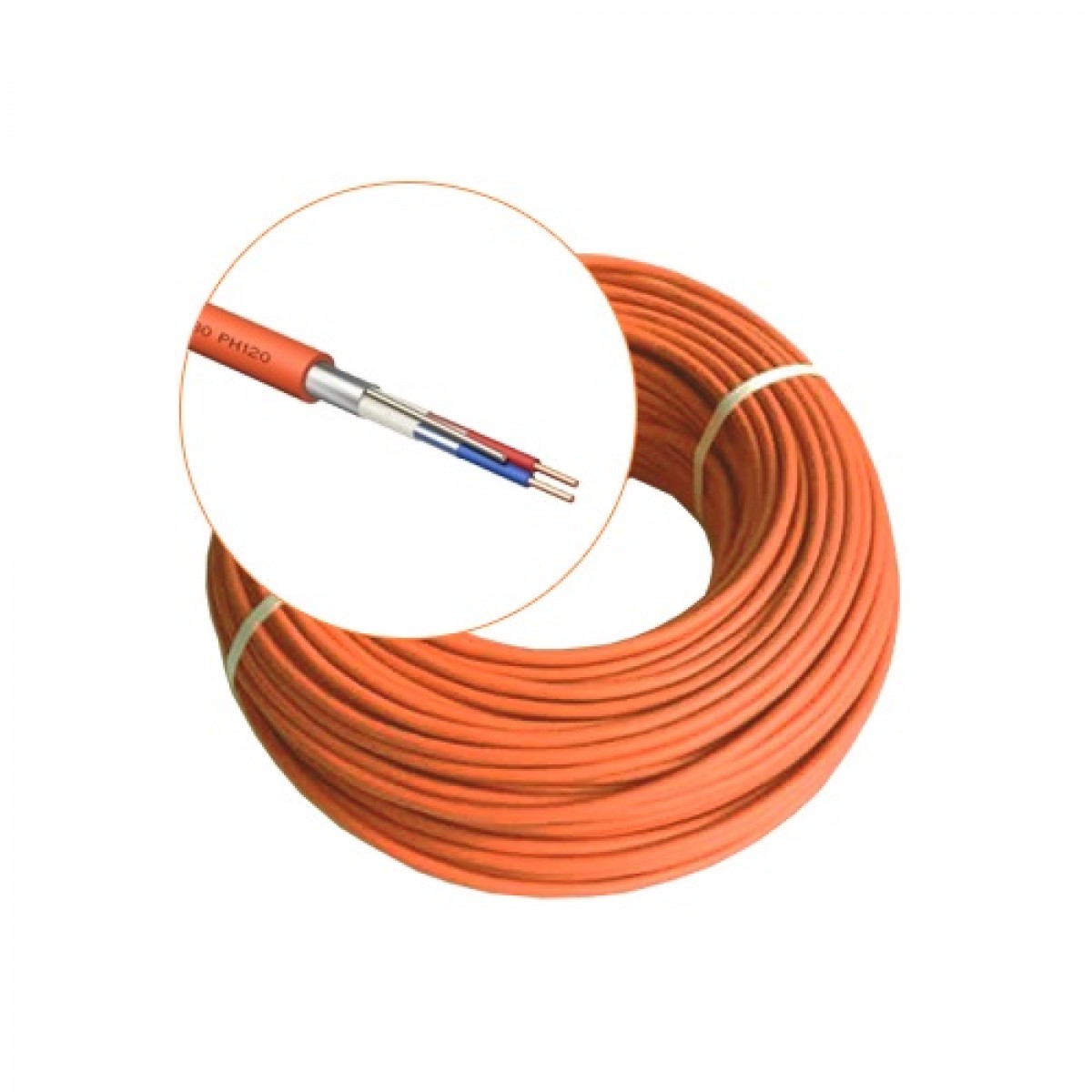 Cablu incendiu JE-H(St)H FE 180 E30/E90, 1x2x08 ecranat Halogen Free, rola 100m
