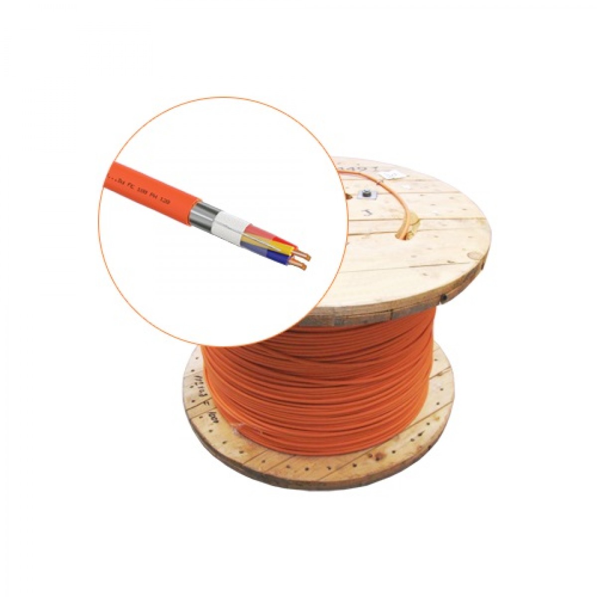 Cablu incendiu JE-H(St)H FE 180minute Halogen free 2x2x08 ecranat - rola 500m Cablu incendiu JE-H(St)H FE 180minute Halogen free 2x2x08 ecranat - rola 500m