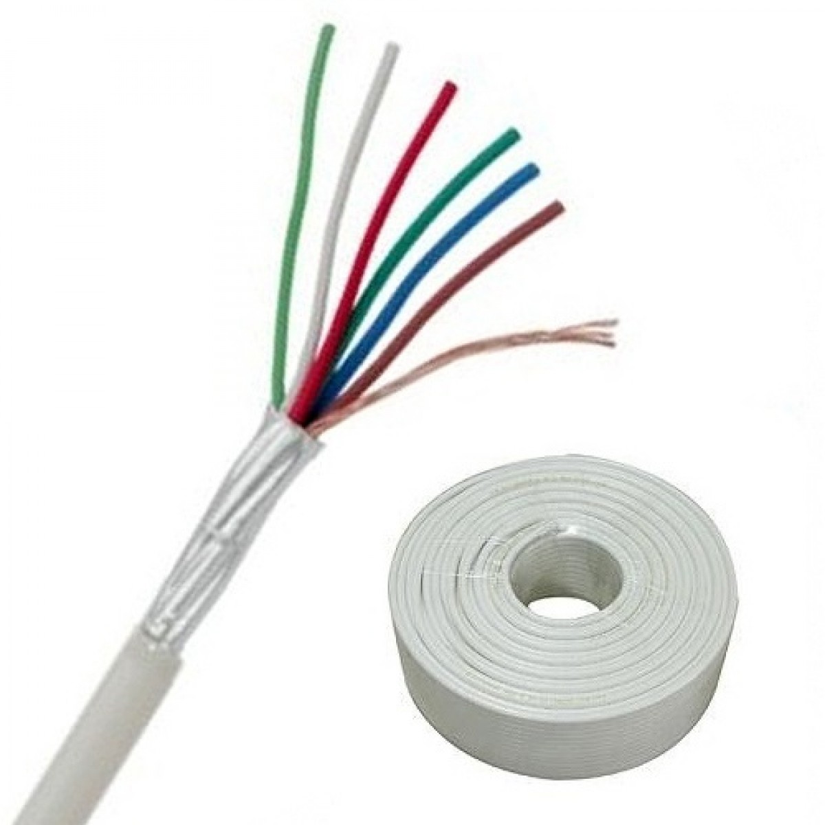 Cablu alarma efractie 8x0.22/m