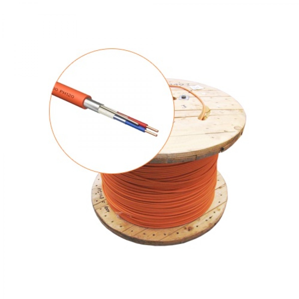 Cablu incendiu JE-H(St)H FE 180minute Halogen free 1x2x08 ecranat - rola 500m Cablu incendiu JE-H(St)H FE 180minute Halogen free 1x2x08 ecranat - rola 500m