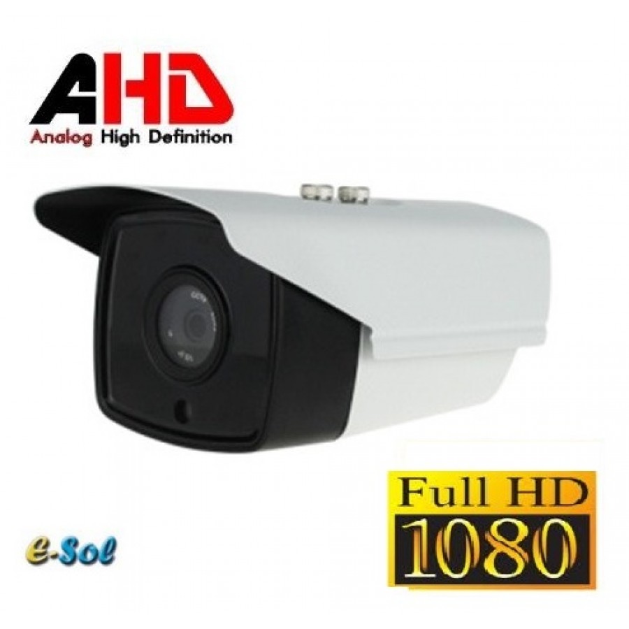  Camera Bullet Exterior AHD 1080p Lentila Fixa 6mm IR 60m e-Sol