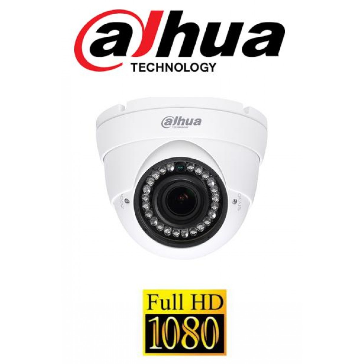 Camera Dome Exterior HD-CVI 1080p Lentila Varifocala 2.7-12mm Ir 30m Dahua aq