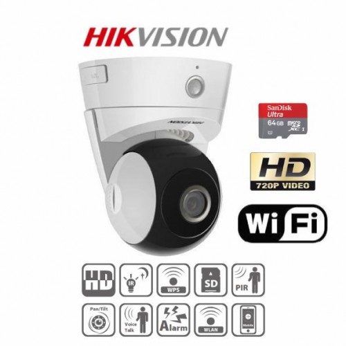 Camera IP Wireless Audio 720p Lentila Fixa 4mm IR 10m Hikvision wf
