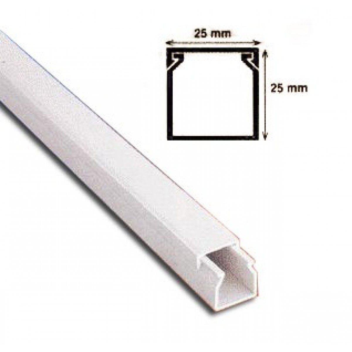 Canal Cablu PVC 25x25 Canal Cablu PVC 25x25