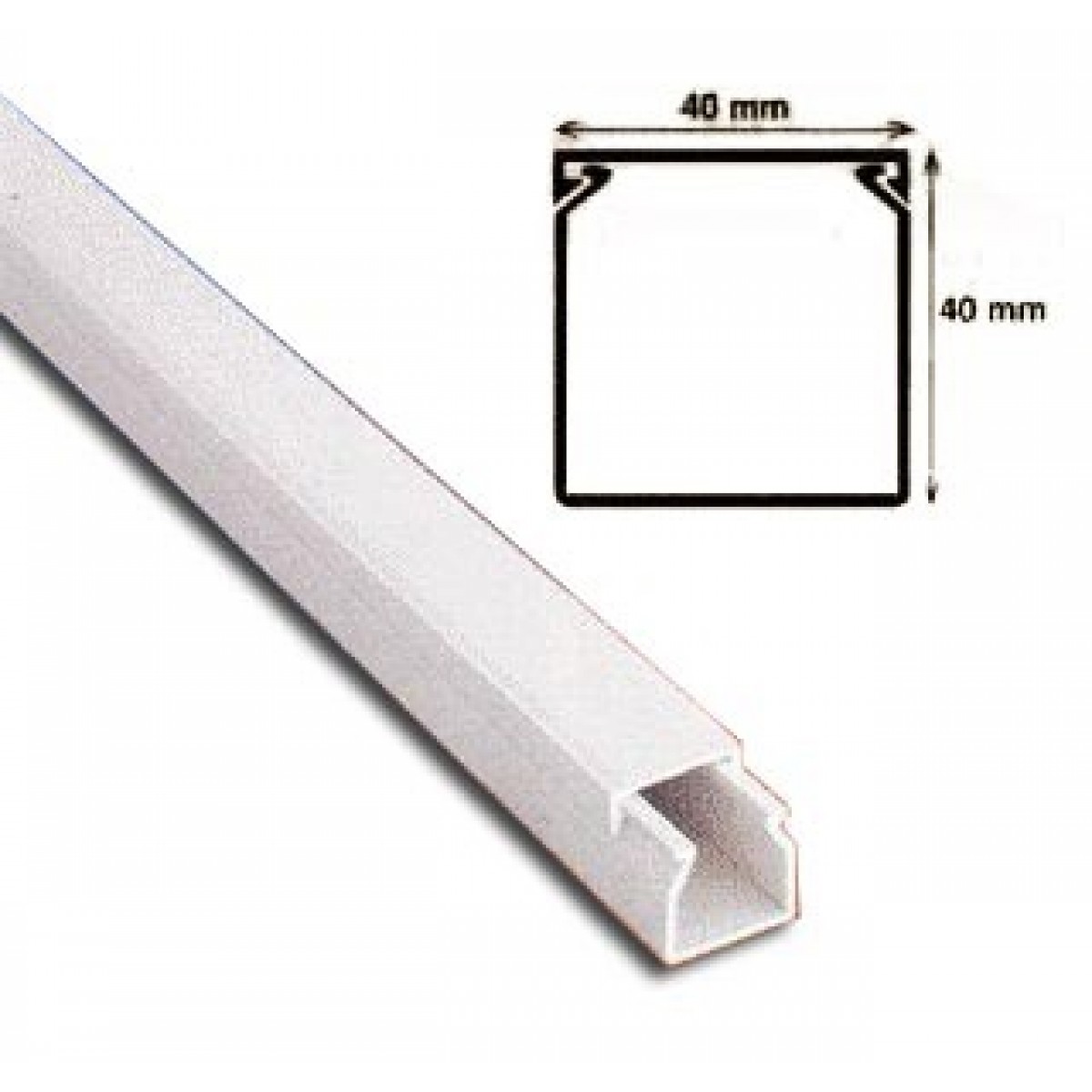 Canal Cablu PVC 40x40