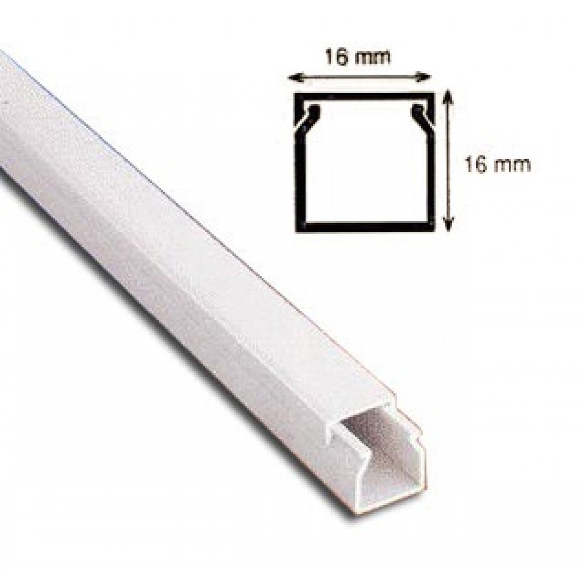 Canal Cablu PVC 16x16 adeziv Canal Cablu PVC 16x16 adeziv