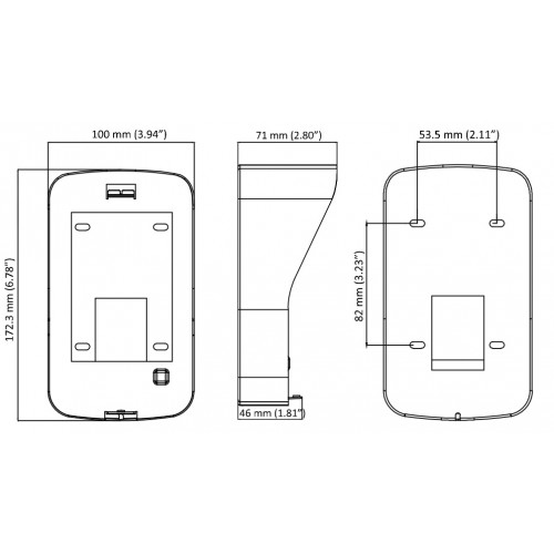 Cutie montaj aparent din otel inoxidabil Hikvision
