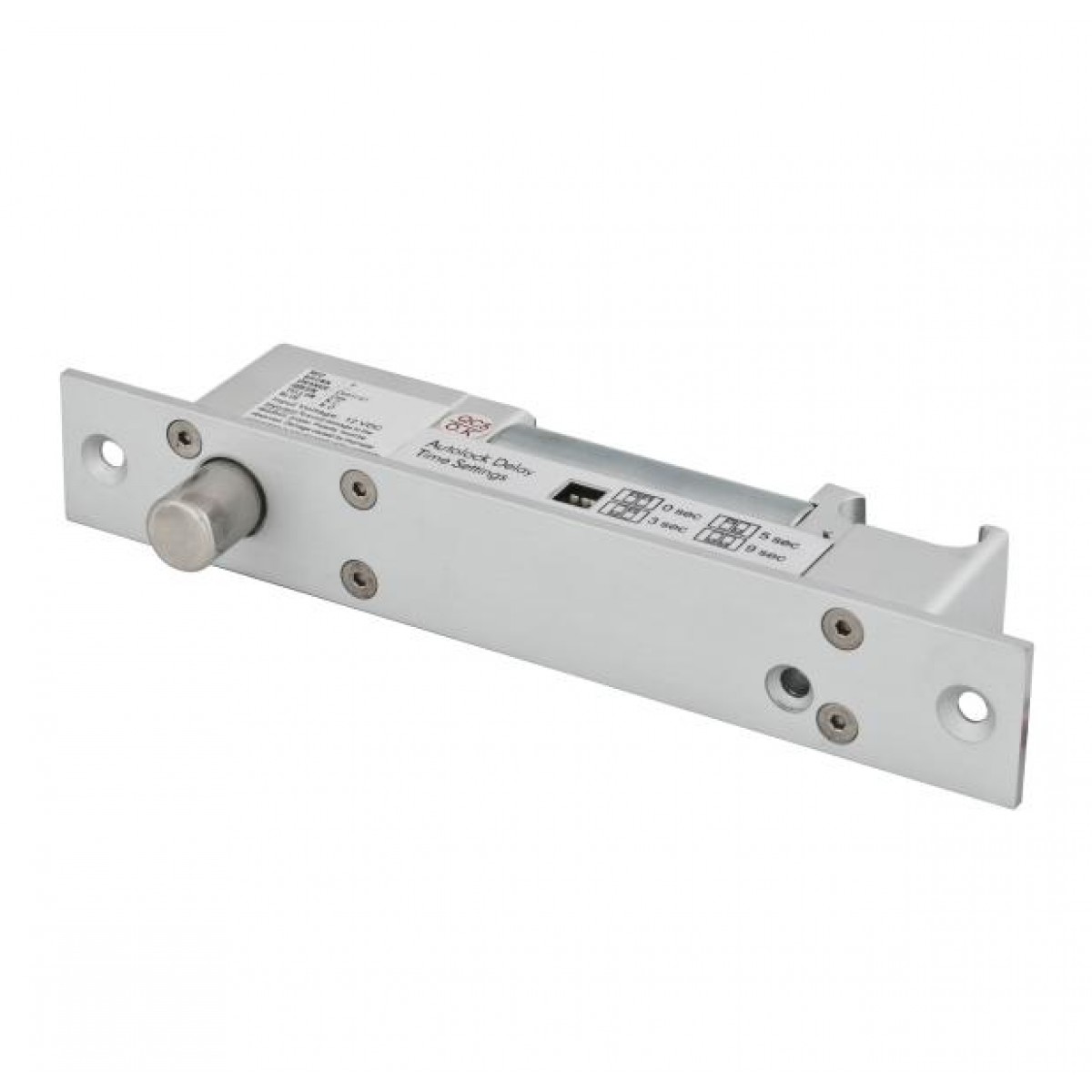 Bolt electric cu actiune magnetica si cilindru cu cheie Fail Safe / Fail Secure