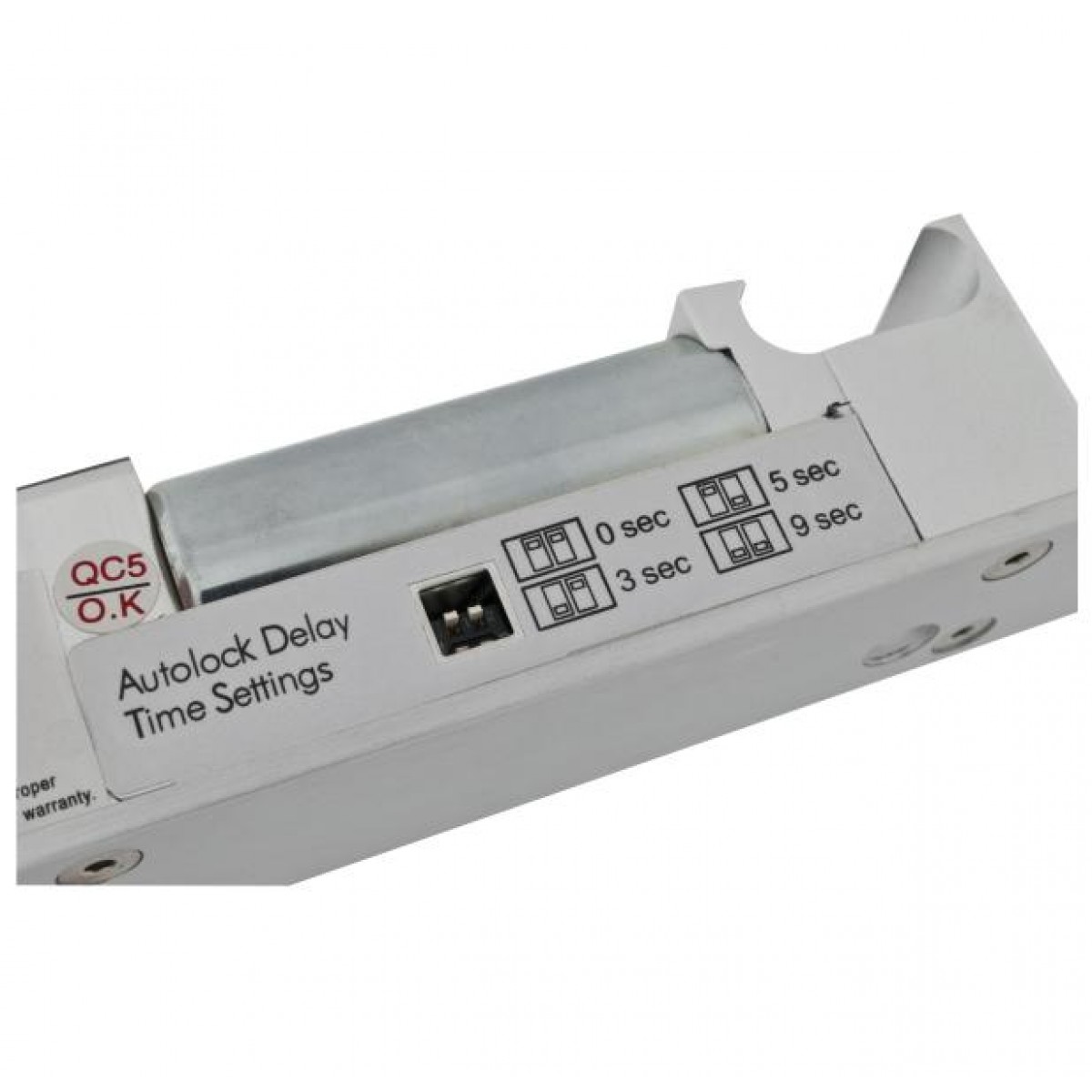 Bolt electric cu actiune magnetica si cilindru cu cheie Fail Safe / Fail Secure