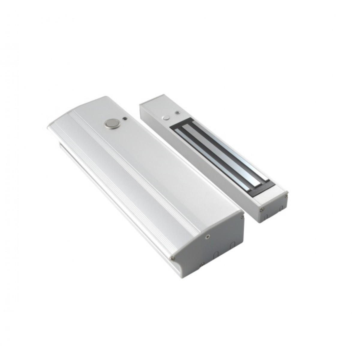 Electromagnet aplicabil cu maner pentru usi cu deschidere in interior