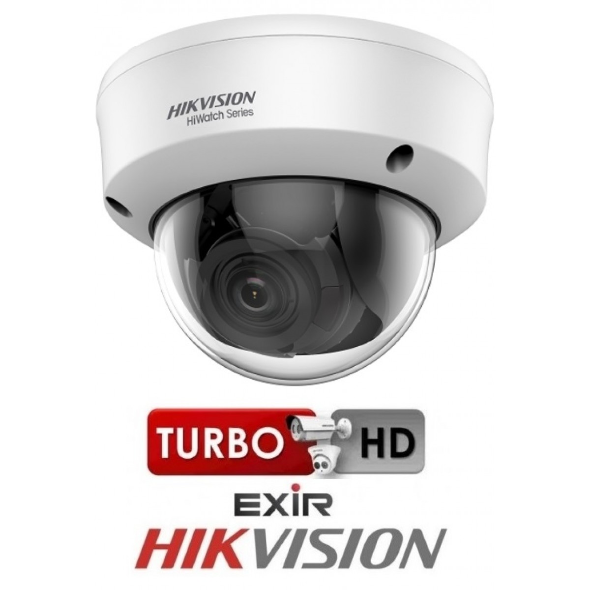 Camera Dome TurboHD 4MP EXIR 2.0 IR 40m VF Hikvision HiWatch IK10