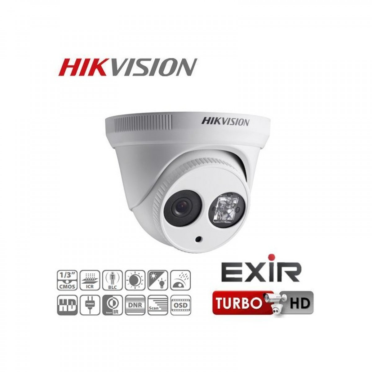 Camera Dome Full HD HDTVI 1080p IR 40m Lentila 3.6mm Hikvision Camera Dome Full HD HDTVI 1080p IR 40m Lentila 3.6mm Hikvision