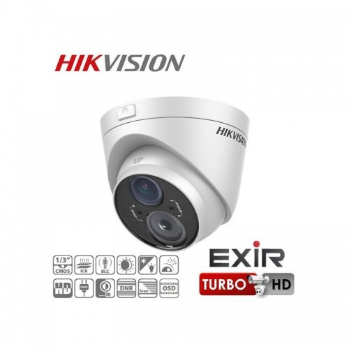 Camera Exterior Dome 1080p IR 40m Lentila Varifocala 2.8-12mm Full HD Hikvision