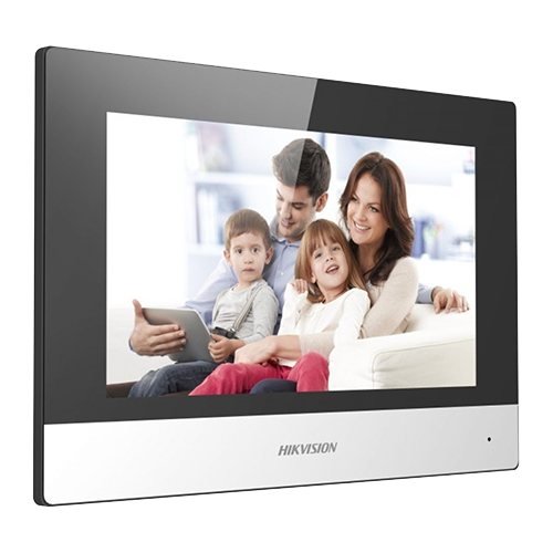 Monitor videointerfon Touch Screen TFT LCD 7 inch, conectare 2 fire, Wifi - HIKVISION