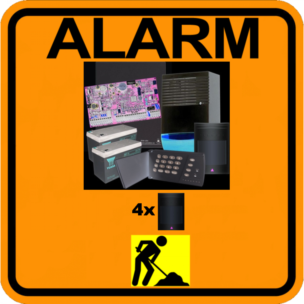 Manopera Montaj Kit Sistem Alarma Casa 5 Detectori
