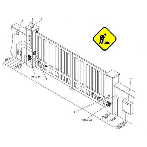 Manopera Montaj instalare Sistem Automatizare Poarta Batanta