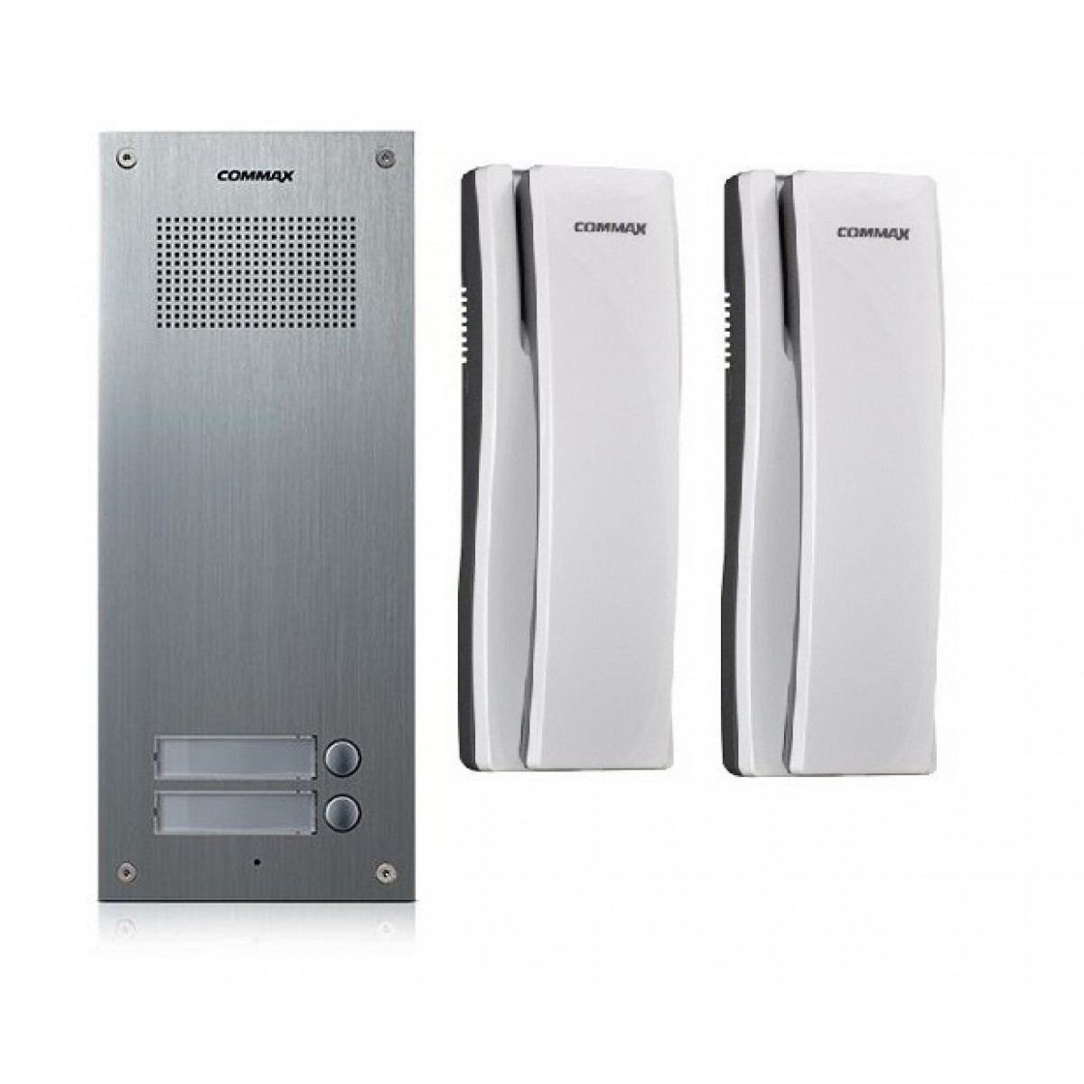Kit interfonie commax 2 familii 2 butoane apel Ingropat