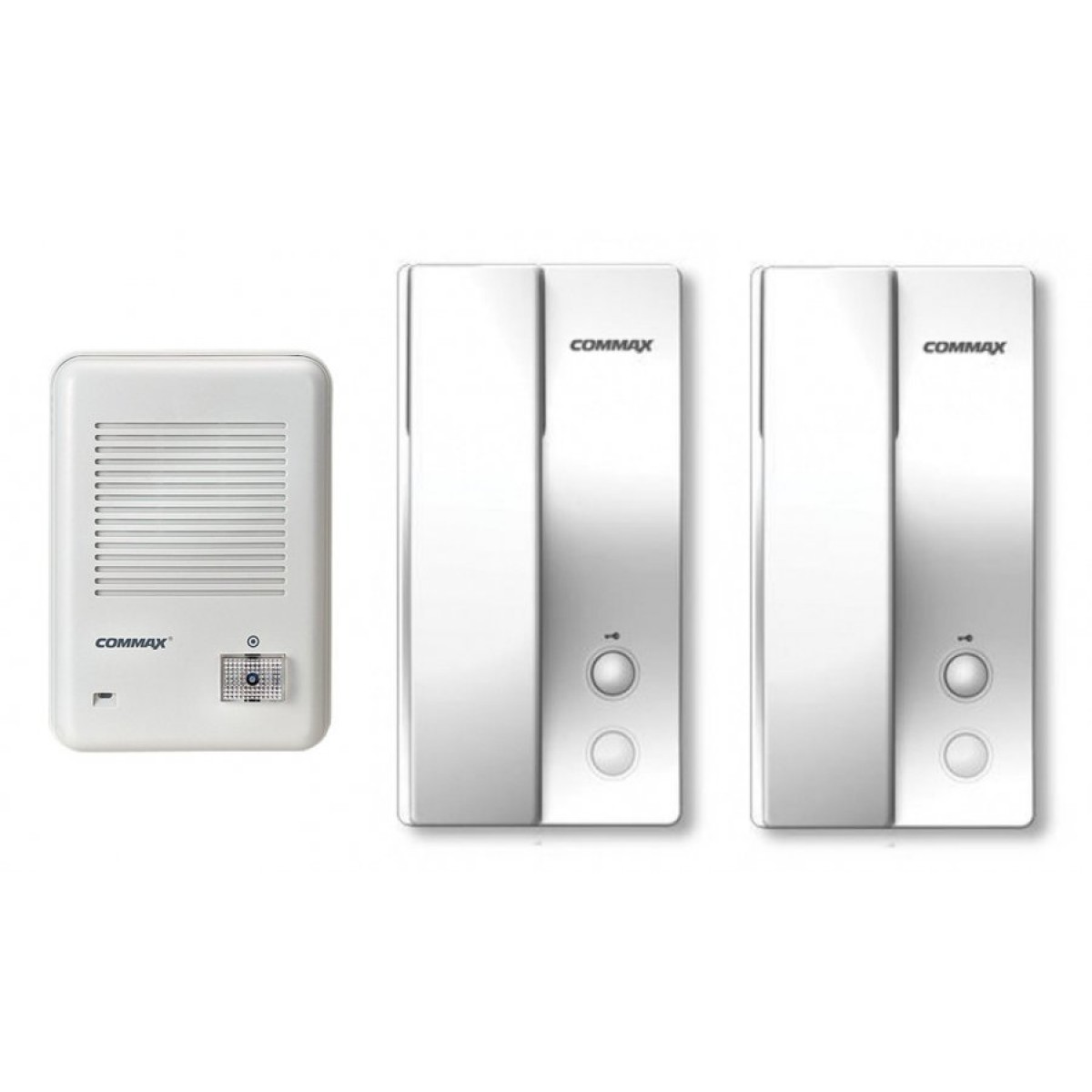 Kit interfonie commax 1 post exterior 2 posturi interior cu intercomunicatie
