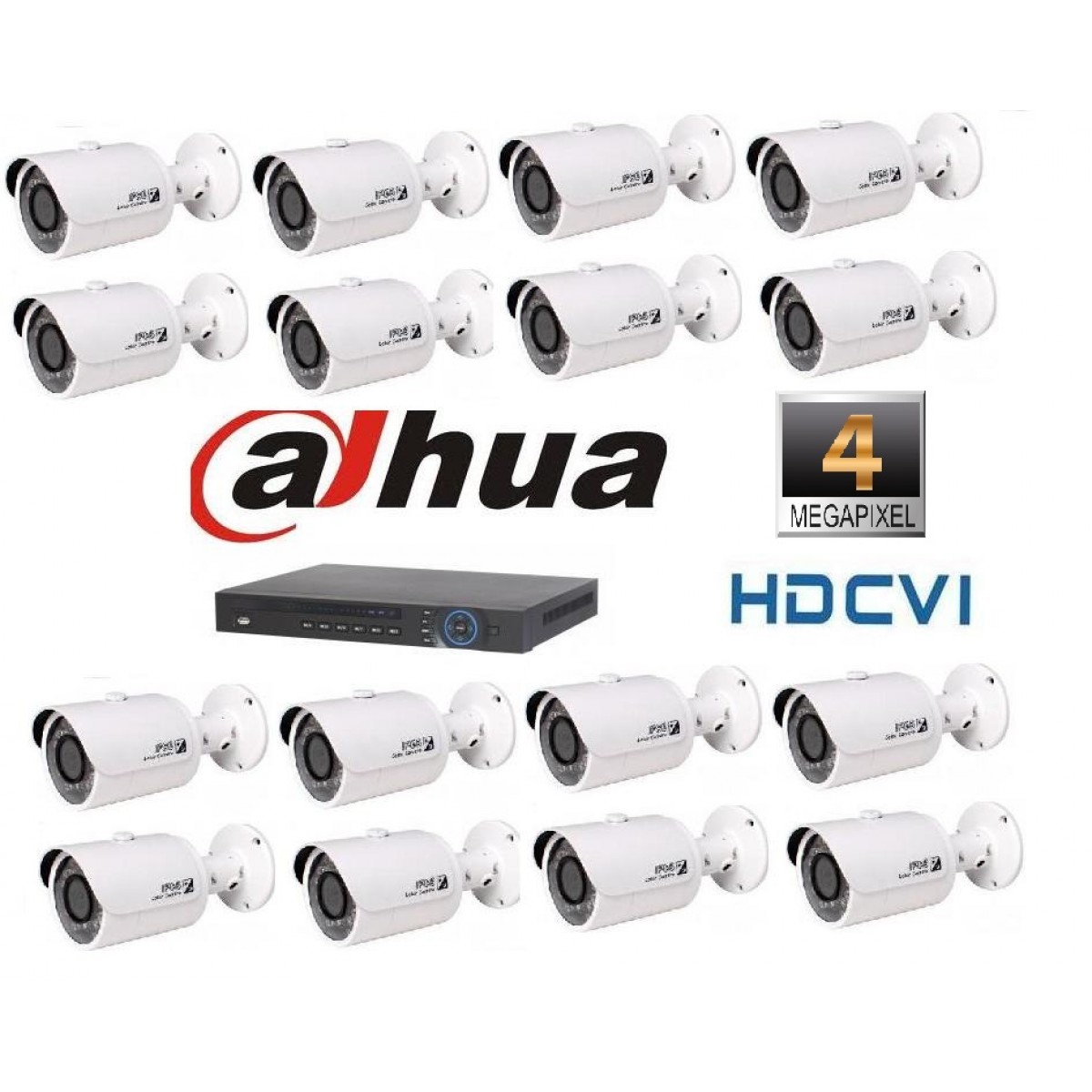 Kit Supraveghere Video 4 Megapixeli Camere Dome HD-CVI Dahua Kit Supraveghere Video 4 Megapixeli Camere Dome HD-CVI Dahua