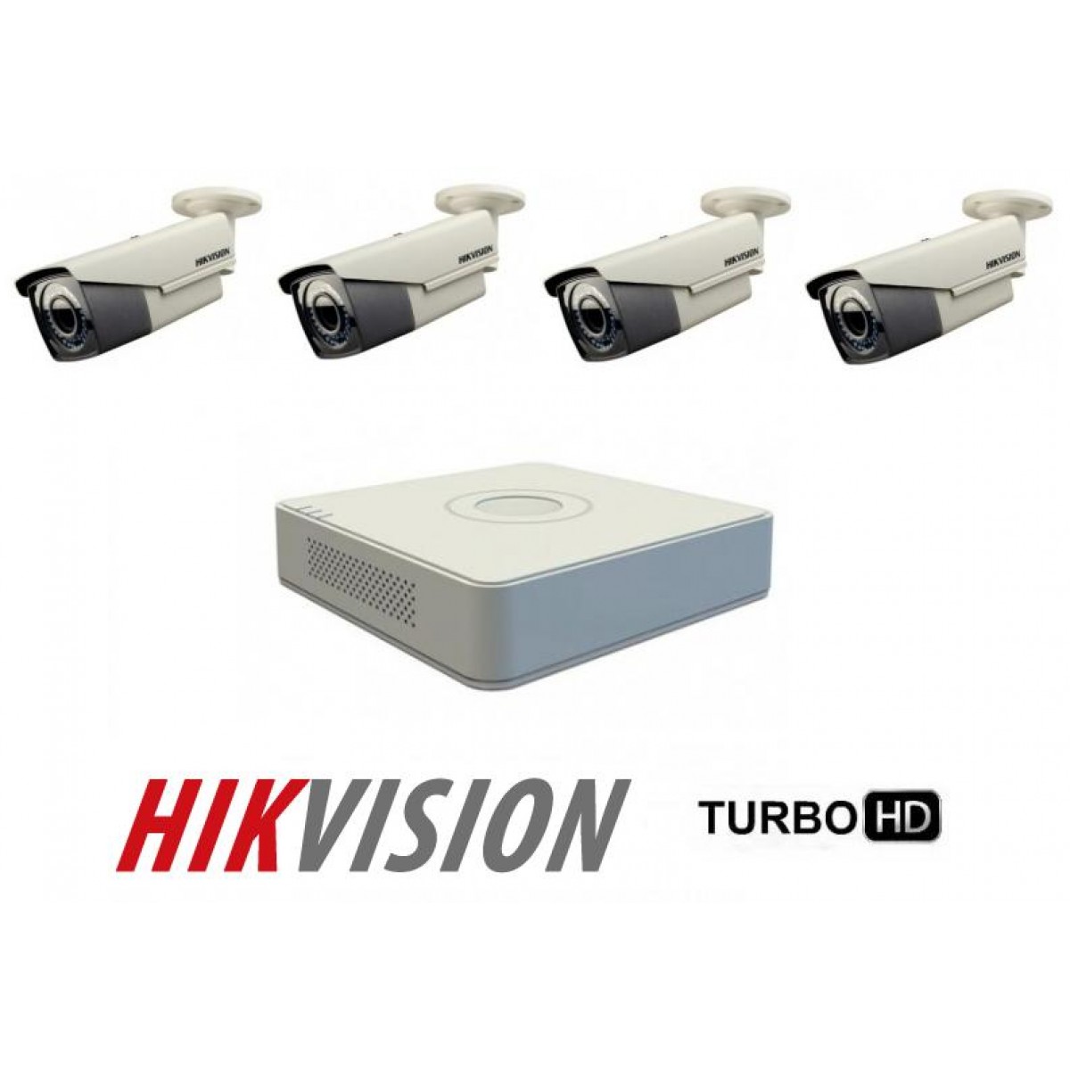 Kit Supraveghere Video Exterior Turbo FULL HD 2 MPX IR 40m Hikvision F1/N