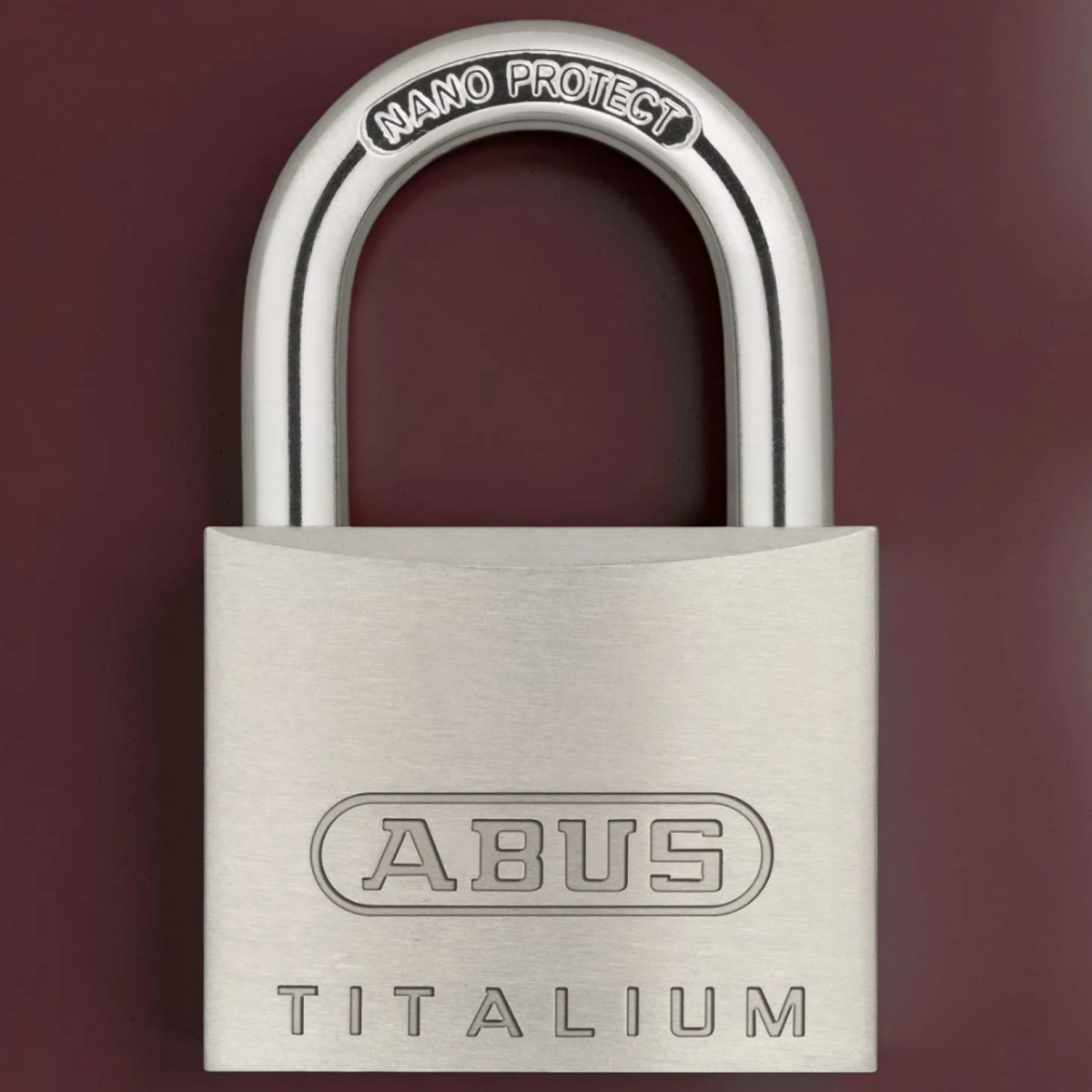 Lacăt ABUS TITALIUM 40mm cheie unică universală aliaj aluminiu aeronautic NANO Protect argintiu