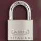 Lacăt ABUS TITALIUM 40mm cheie unică universală aliaj aluminiu aeronautic NANO Protect argintiu