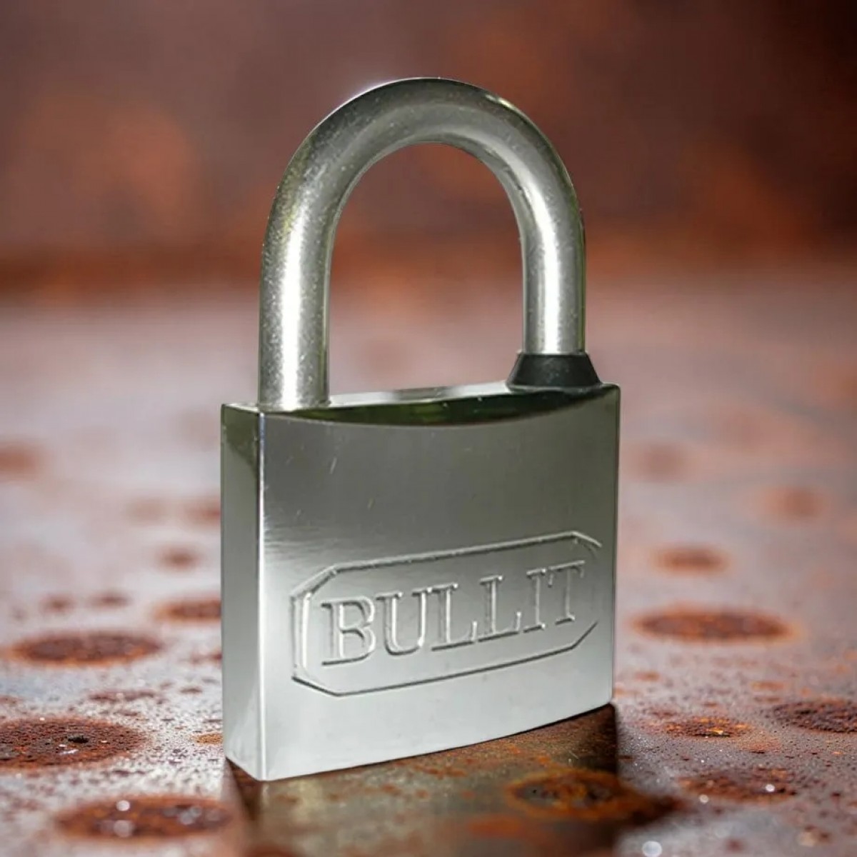 Lacăt marin exterior cu cheie unică universală baretă 6mm bază 40mm finisaj crom arcuri inox