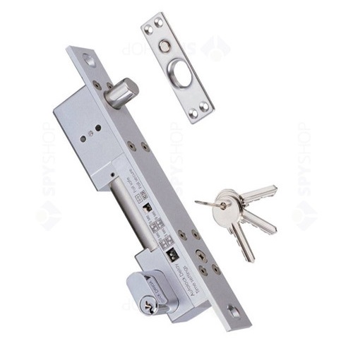 Bolt electric cu actiune magnetica si cilindru cu cheie Fail Safe / Fail Secure