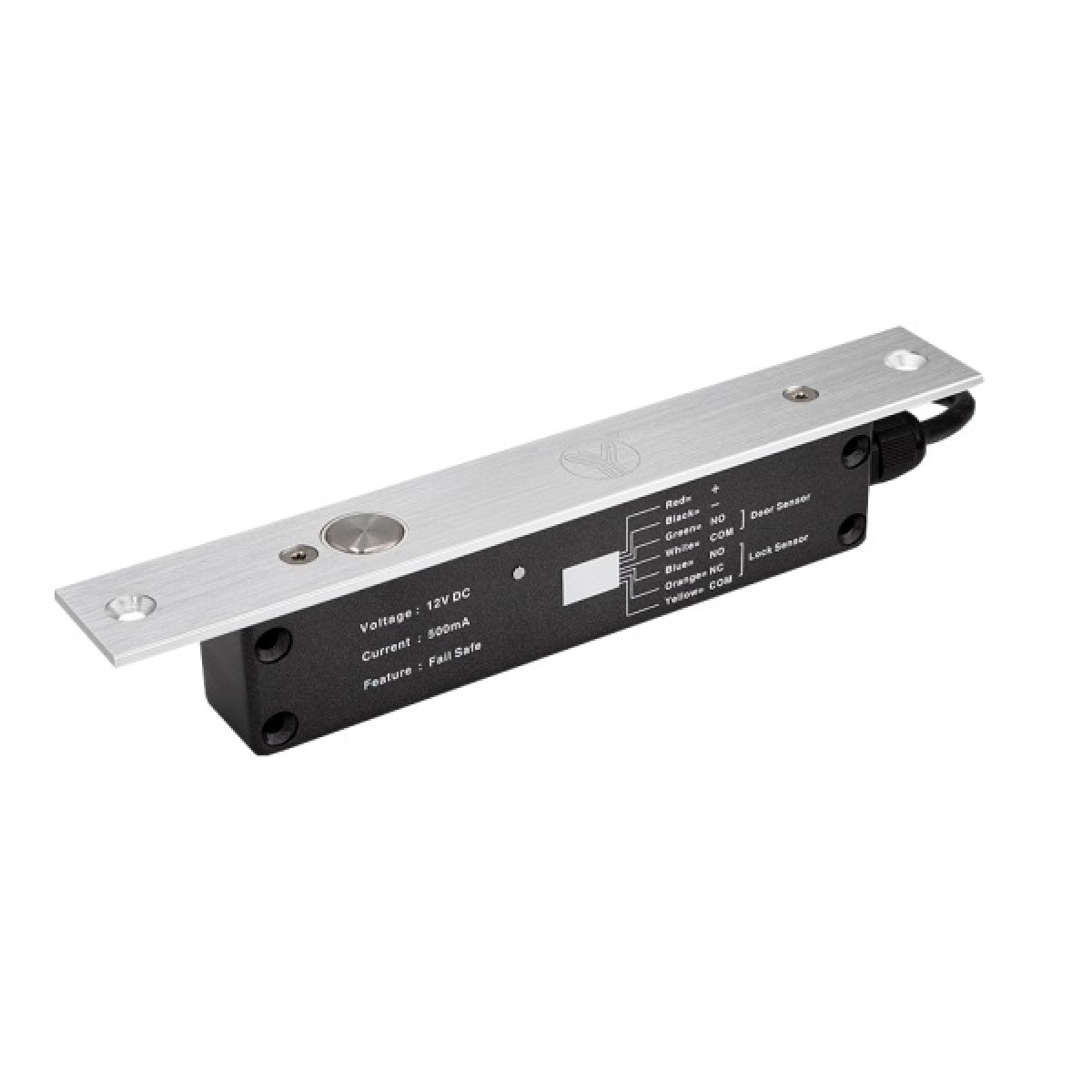 Bolt electric fail-safe rezistent la apa IP66, monitorizare, senzor usa si forta de retinere de 800 kgf
