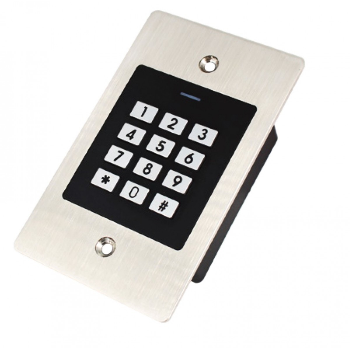 Controler RFID stand-alone antivandal de exterior cu tastatura, incastrabil