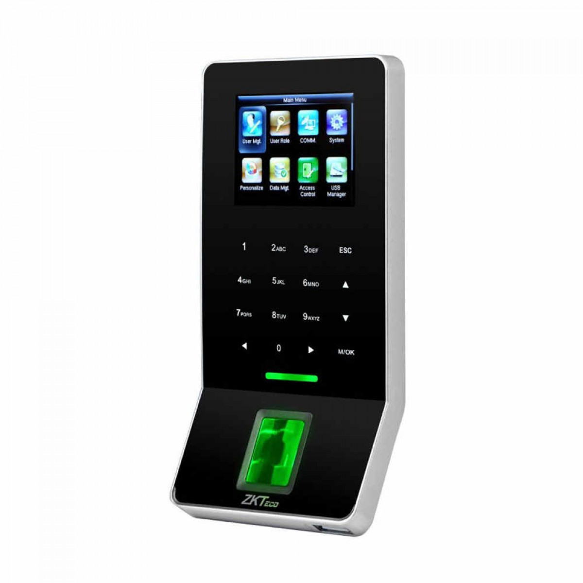 Terminal stand-alone de control acces si pontaj cu cititor de amprenta, proximitate EM125KHz si tastatura - ZKTeco