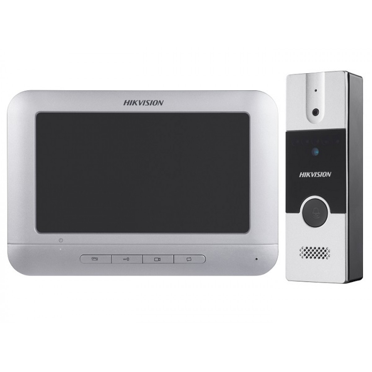 Kit videointerfon analogic 7 inch 4 fire - HIKVISION