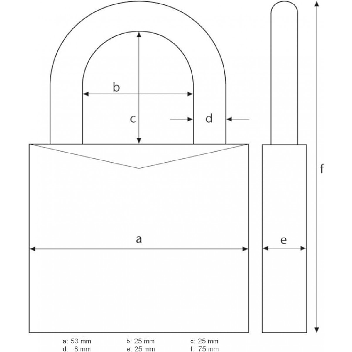 Lacat Abus cu cifru pentru mediu exterior marin