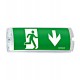 Lampa urgenta EXIT cu LED si acumulator 3W 230VAC 3h 130lumeni IP20 - montaj perete,tavan,incastrat