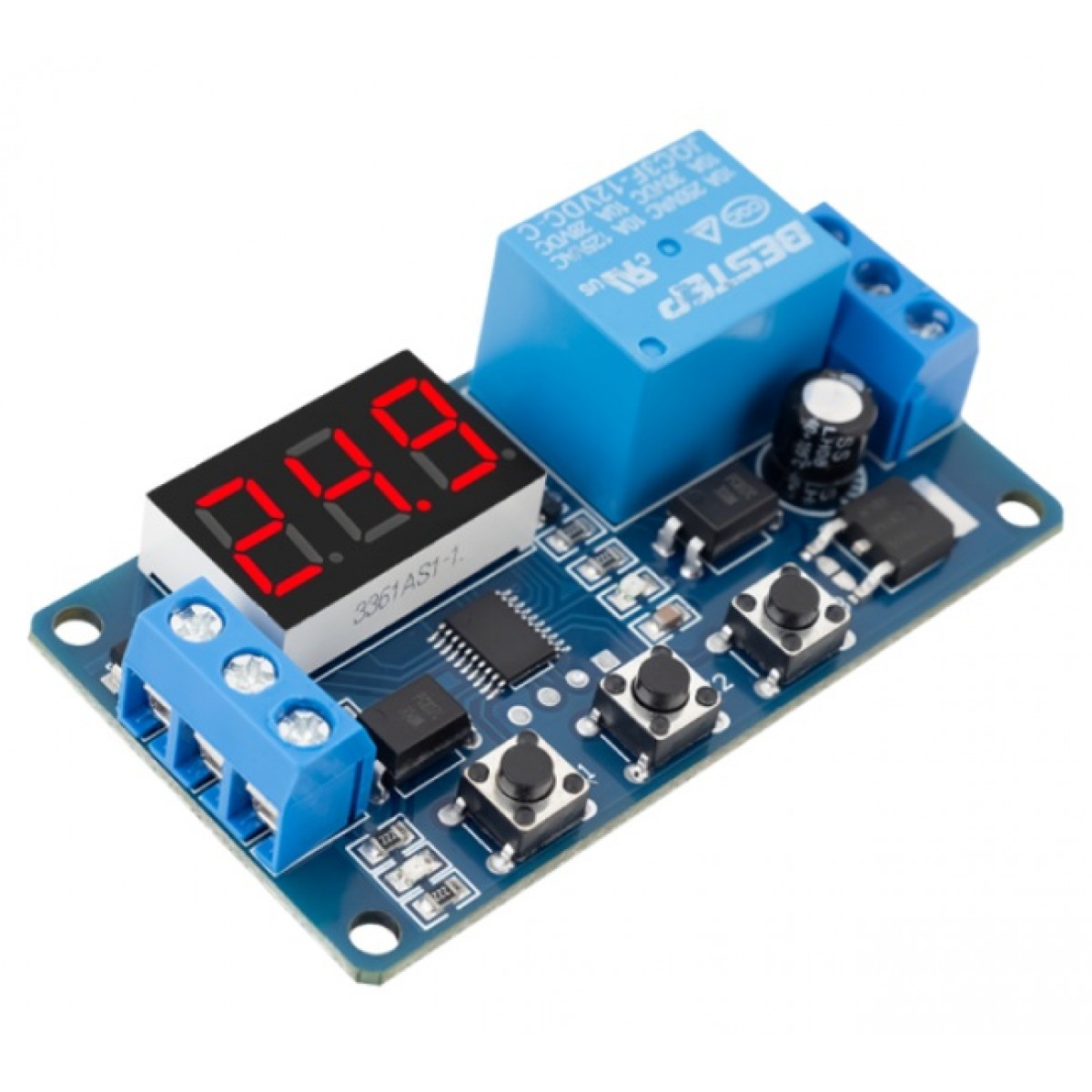 Modul de temporizare si intarziere comanda, digital, cu ecran alfanumeric 12V Modul de temporizare si intarziere comanda, digital, cu ecran alfanumeric 12V