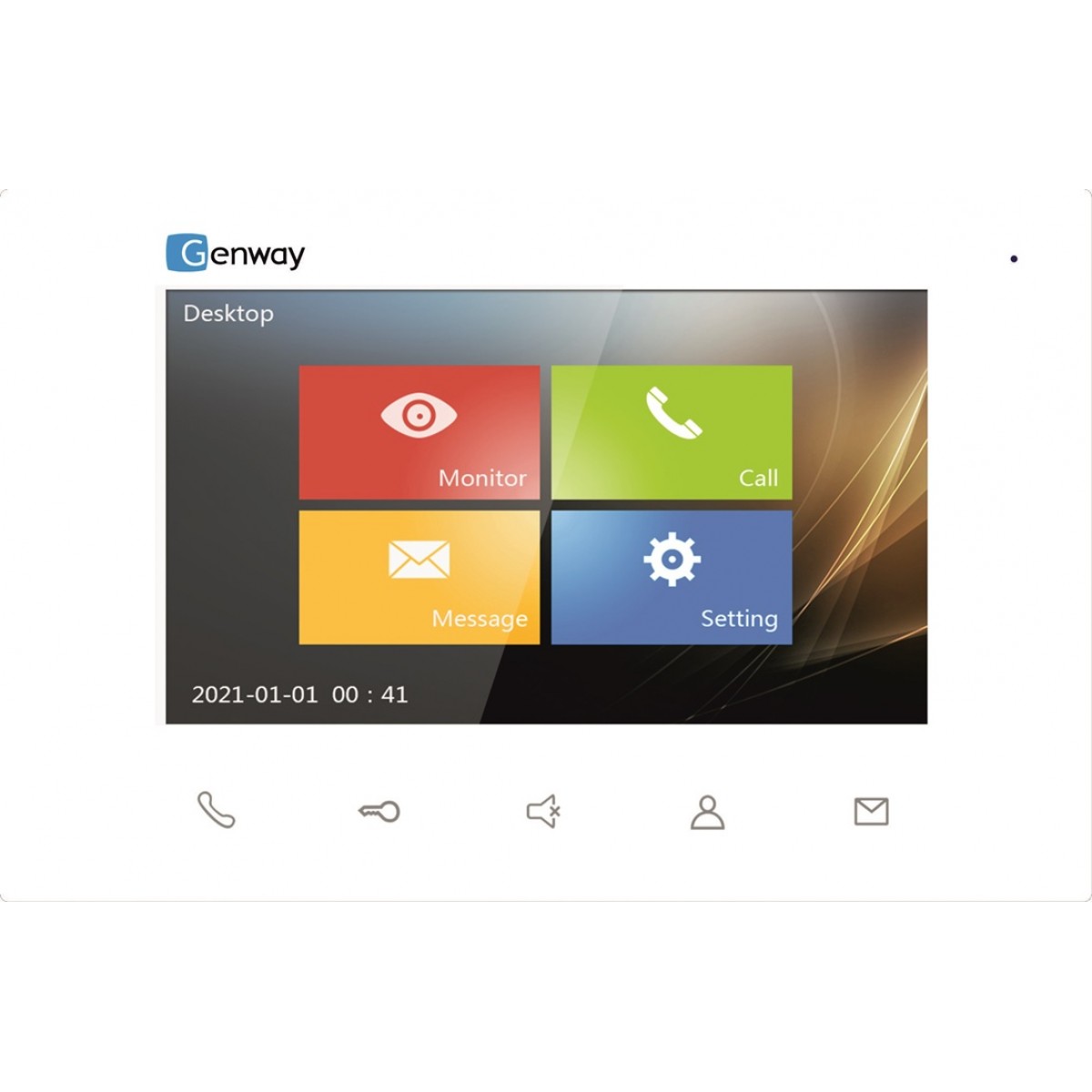 Monitor suplimentar color cu ecran TFT touch 7" Genway - pentru sistemul pe 2 fire