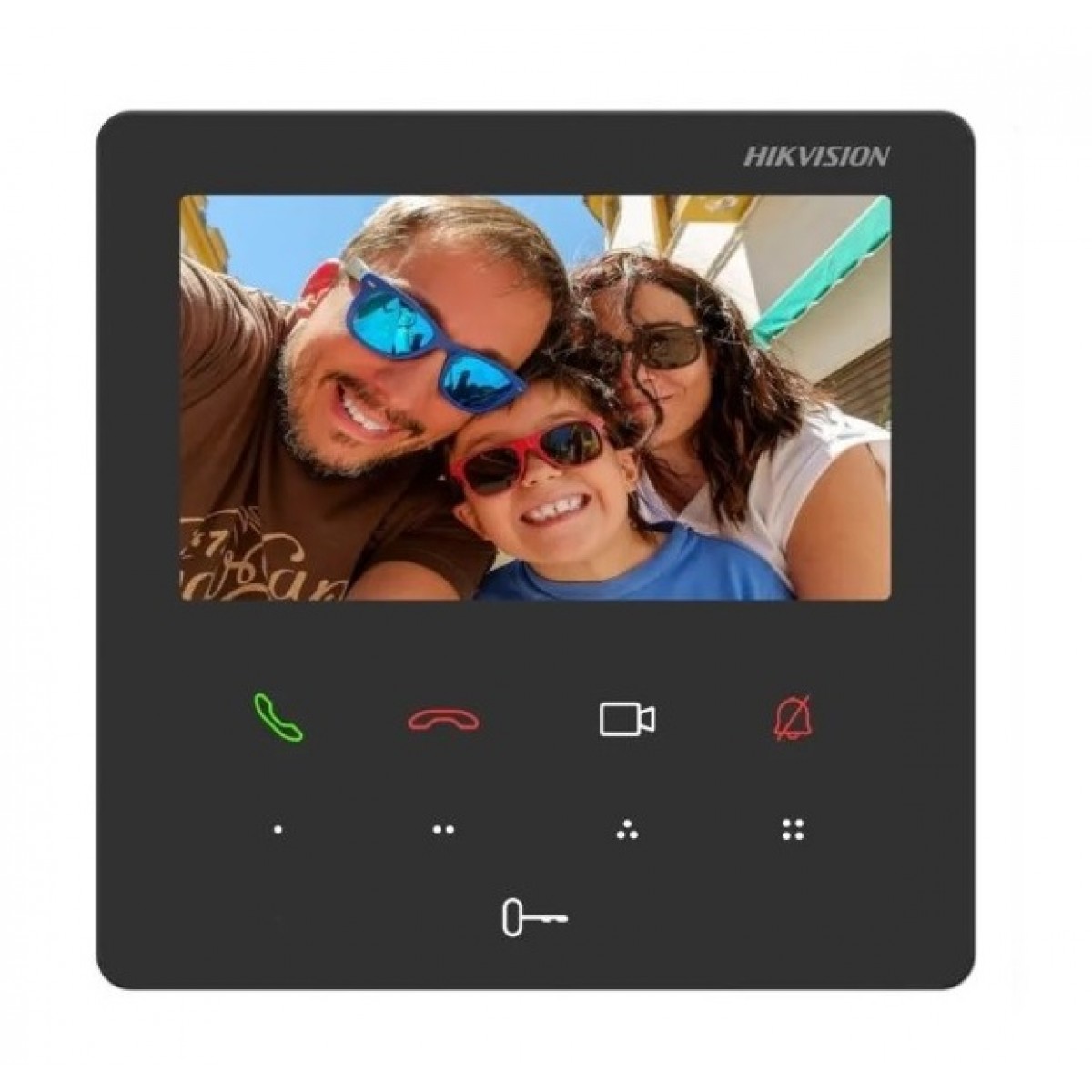 Monitor videointerfon TCP/IP, TFT LCD 4.3 inch touch screen 9 butoane, PoE, WiFi - HIKVISION