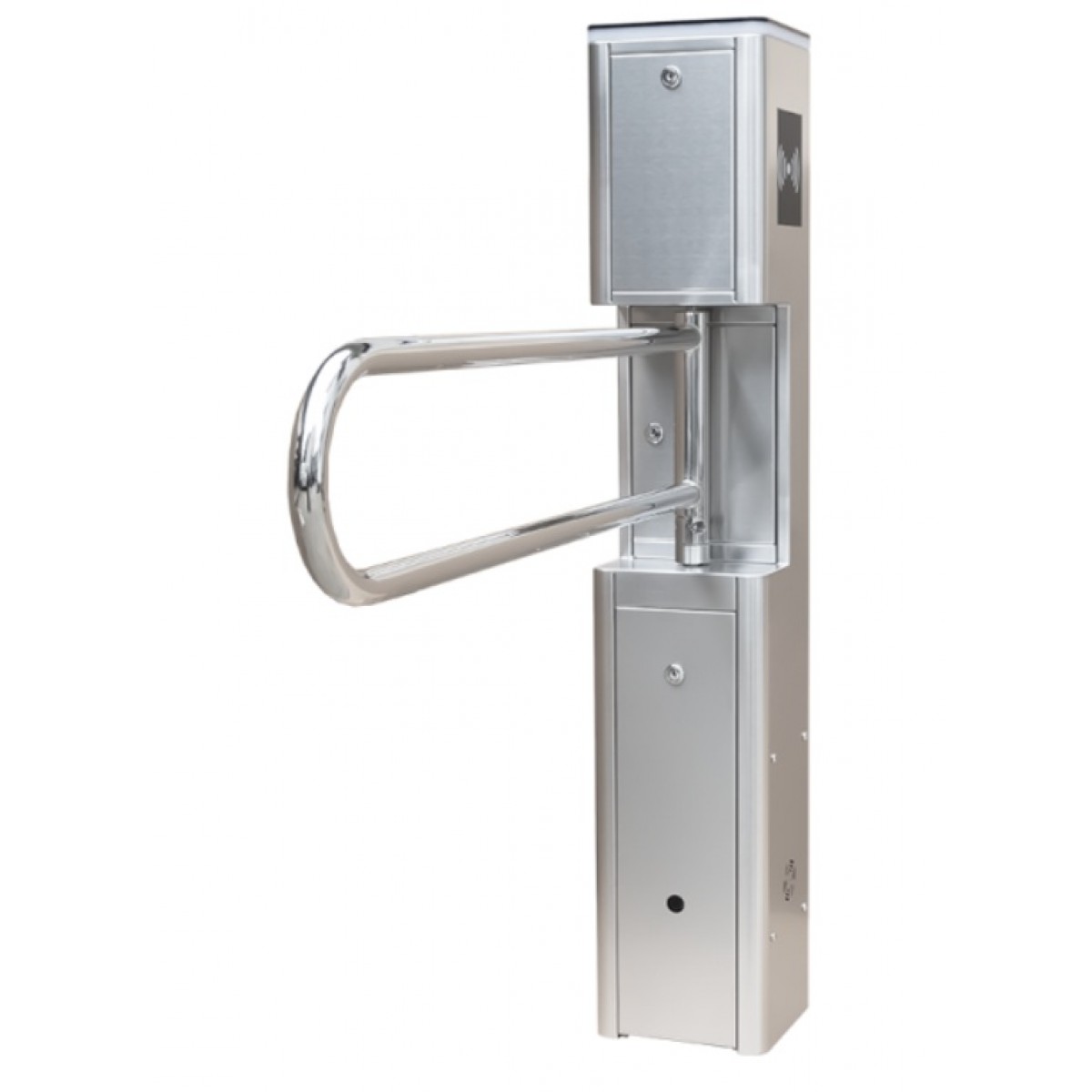 Poarta batanta bidirectionala, automata, cu brat din inox, corp Inox